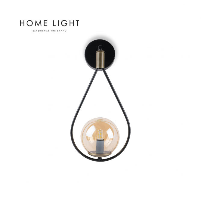 YAGMUR 19012 ZIDNA LAMPA 1*G9 CRNA/MESING