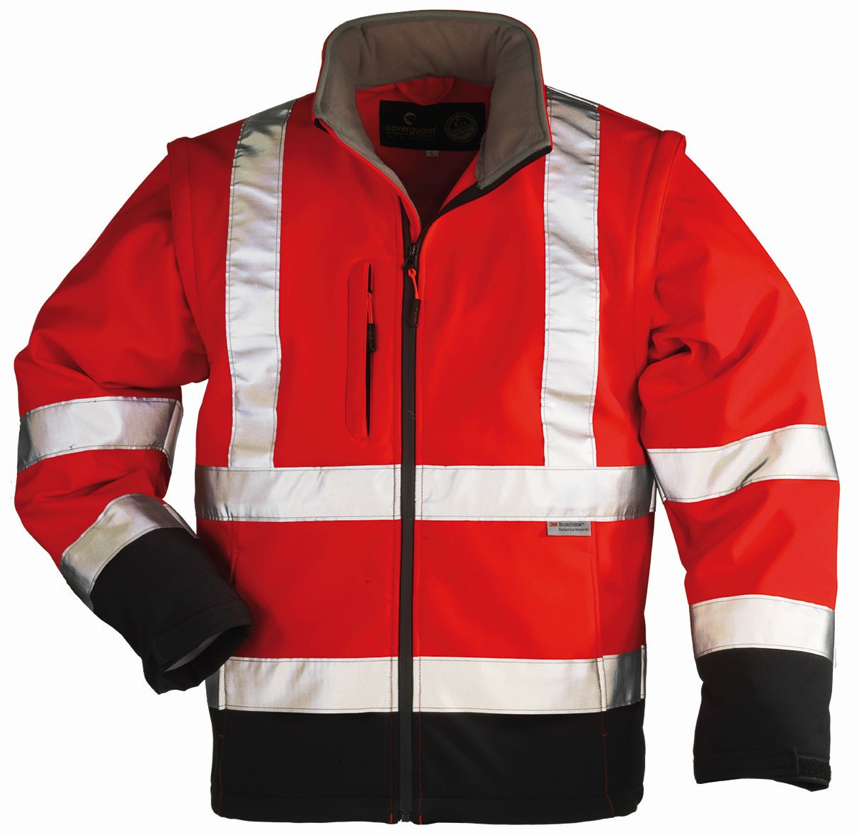 Signalizirajući softshell STATION crveni, vel.XXXL