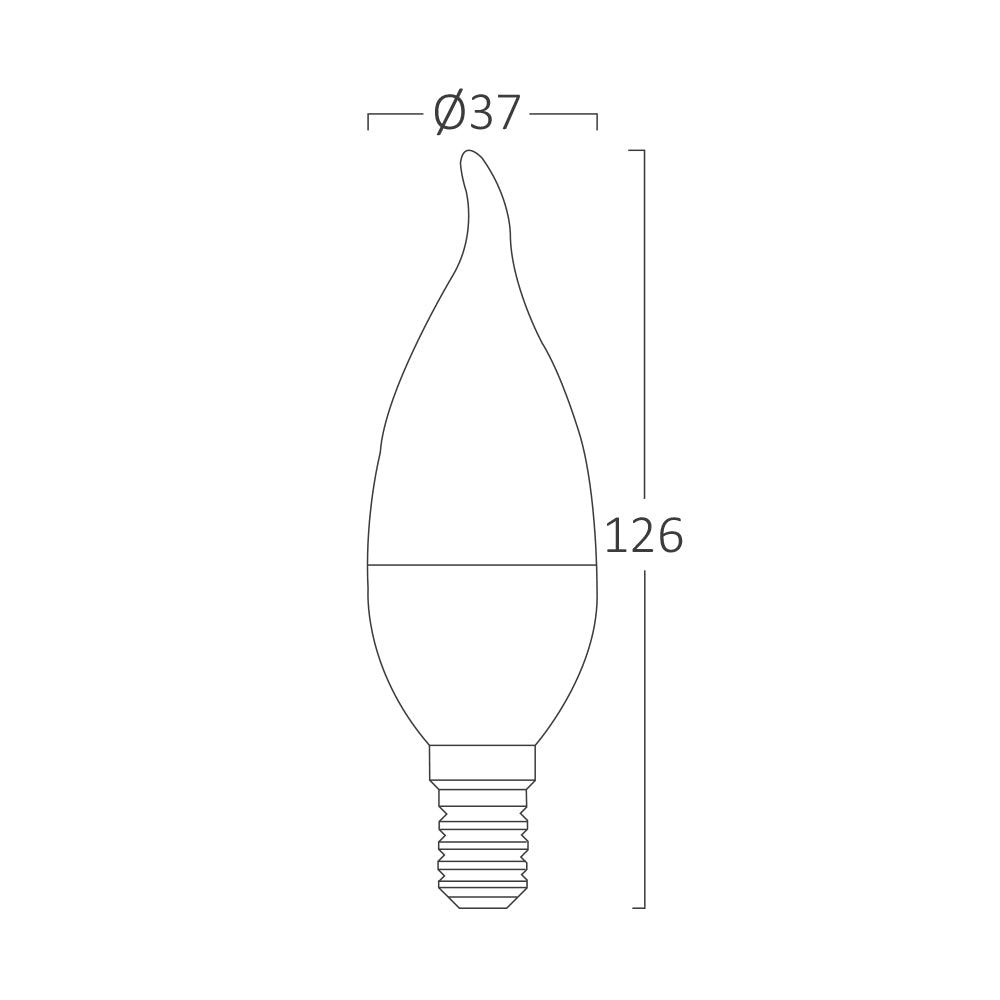 BRY-ADVANCE-5W-E14-C37T-3000K-LED SIJALICA