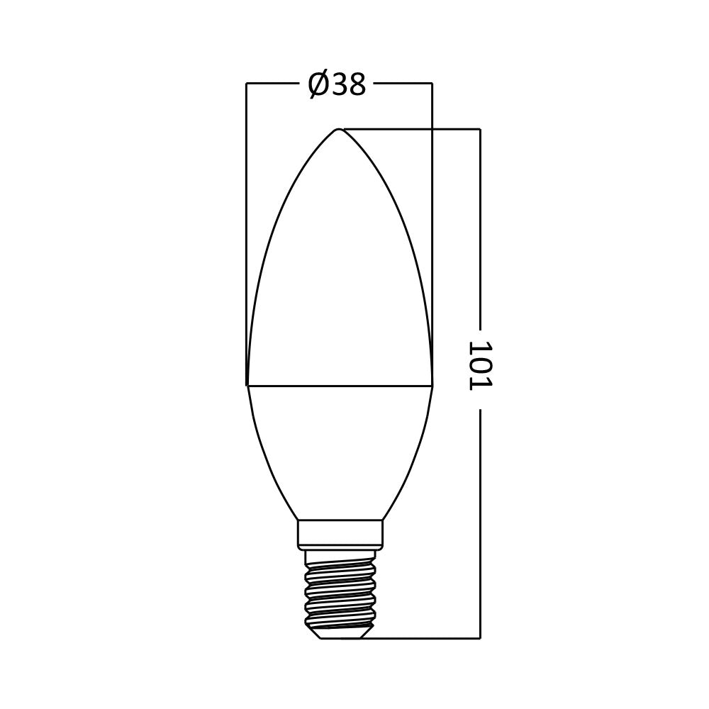 BRY-ADVANCE-6,5W-E14-C37-4000K-LED SIJALICA