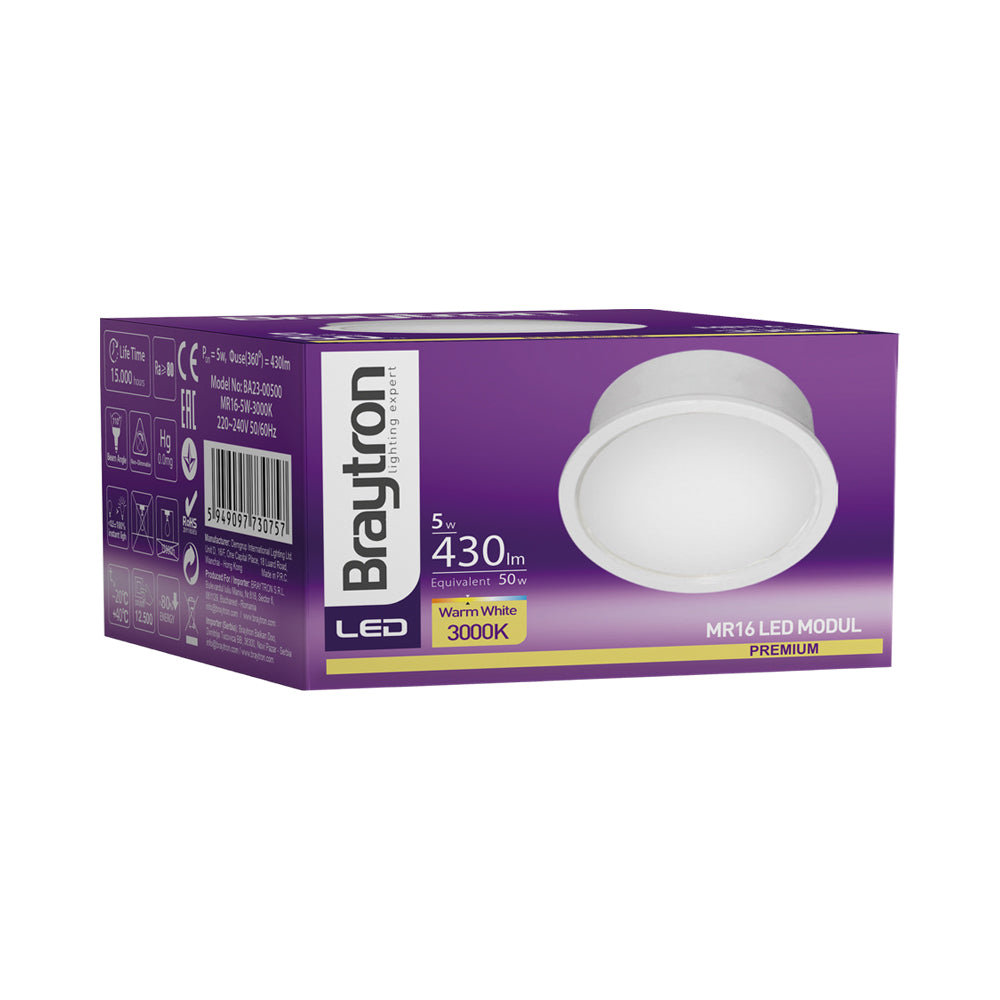 BRY-PREMIUM-5W-3000K-110D-MR16 LED SIJALICE