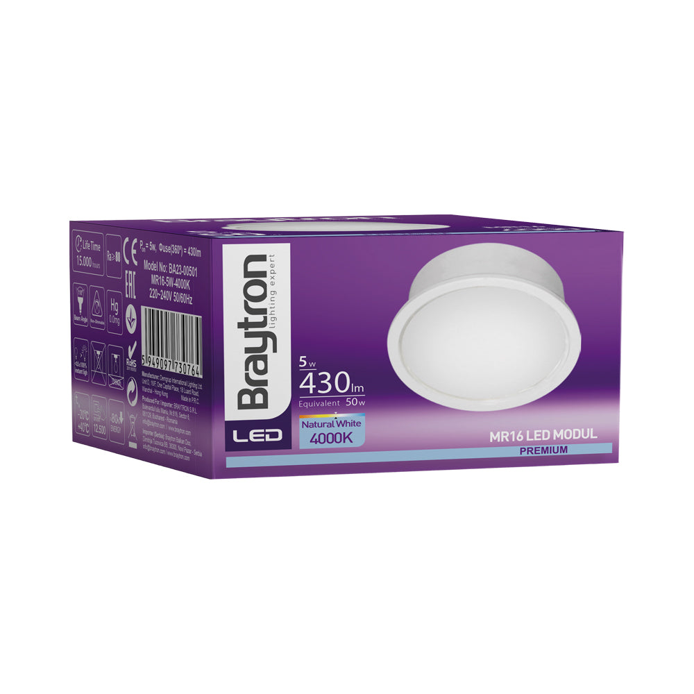 BRY-PREMIUM-5W-4000K-110D-MR16 LED MODUL