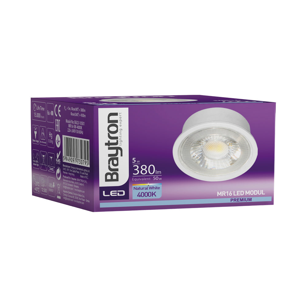 BRY-PREMIUM-5W-4000K-45D-MR16 LED MODUL