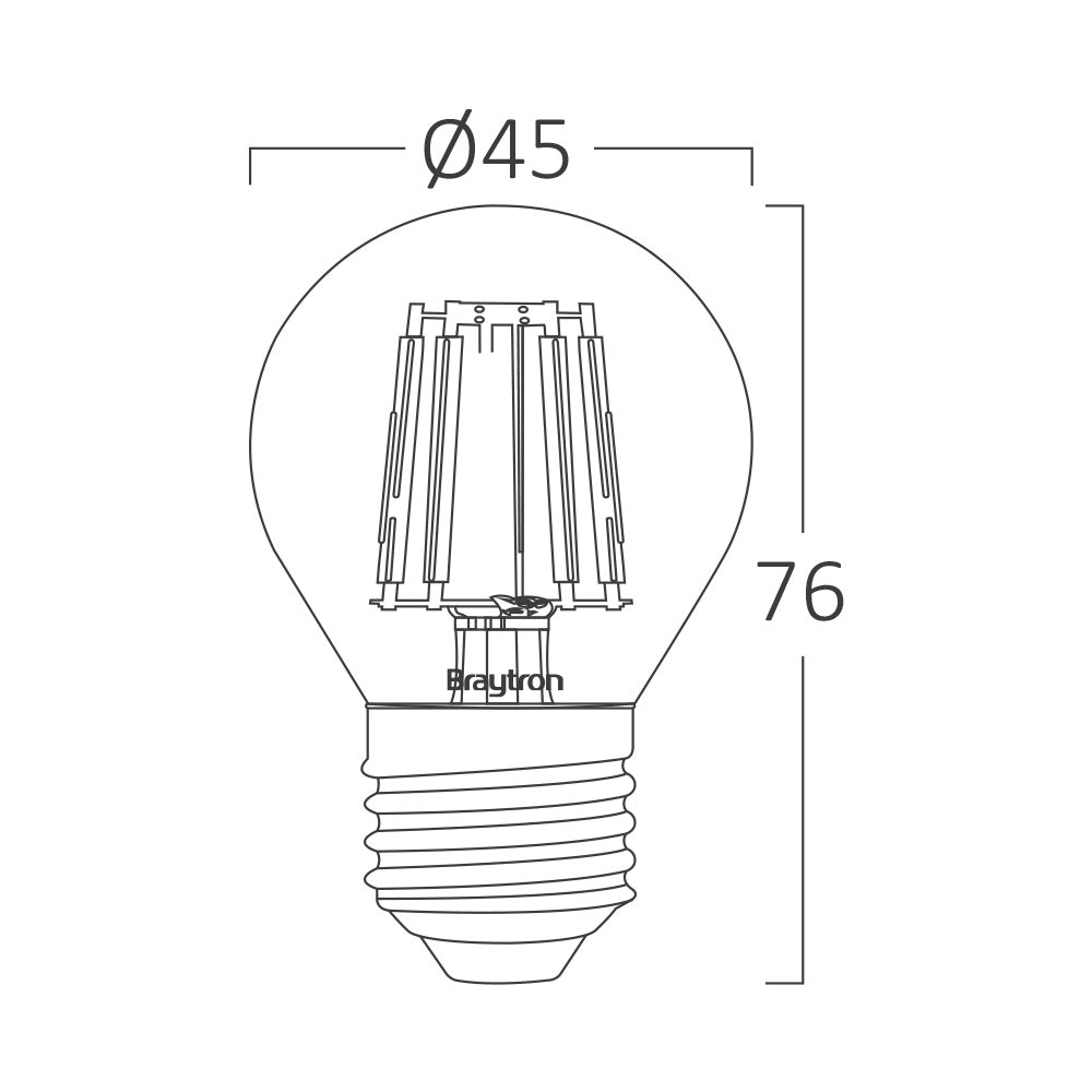BRY-ADVANCE-4W-E27-G45-CLR-3000K-LED SIJALICA