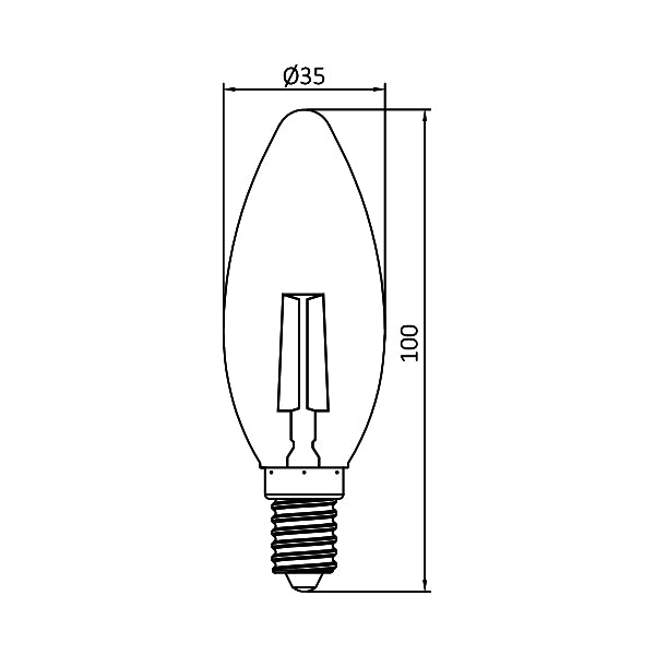 BRY-ADVANCE-4W-E14-C35-DIMABILNA-2200K-LED SIJALICA