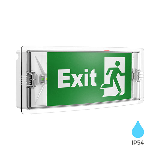 BRY-EXIT-LED-3W-DUAL-IP54-BELA-PANIK SVETILJKA