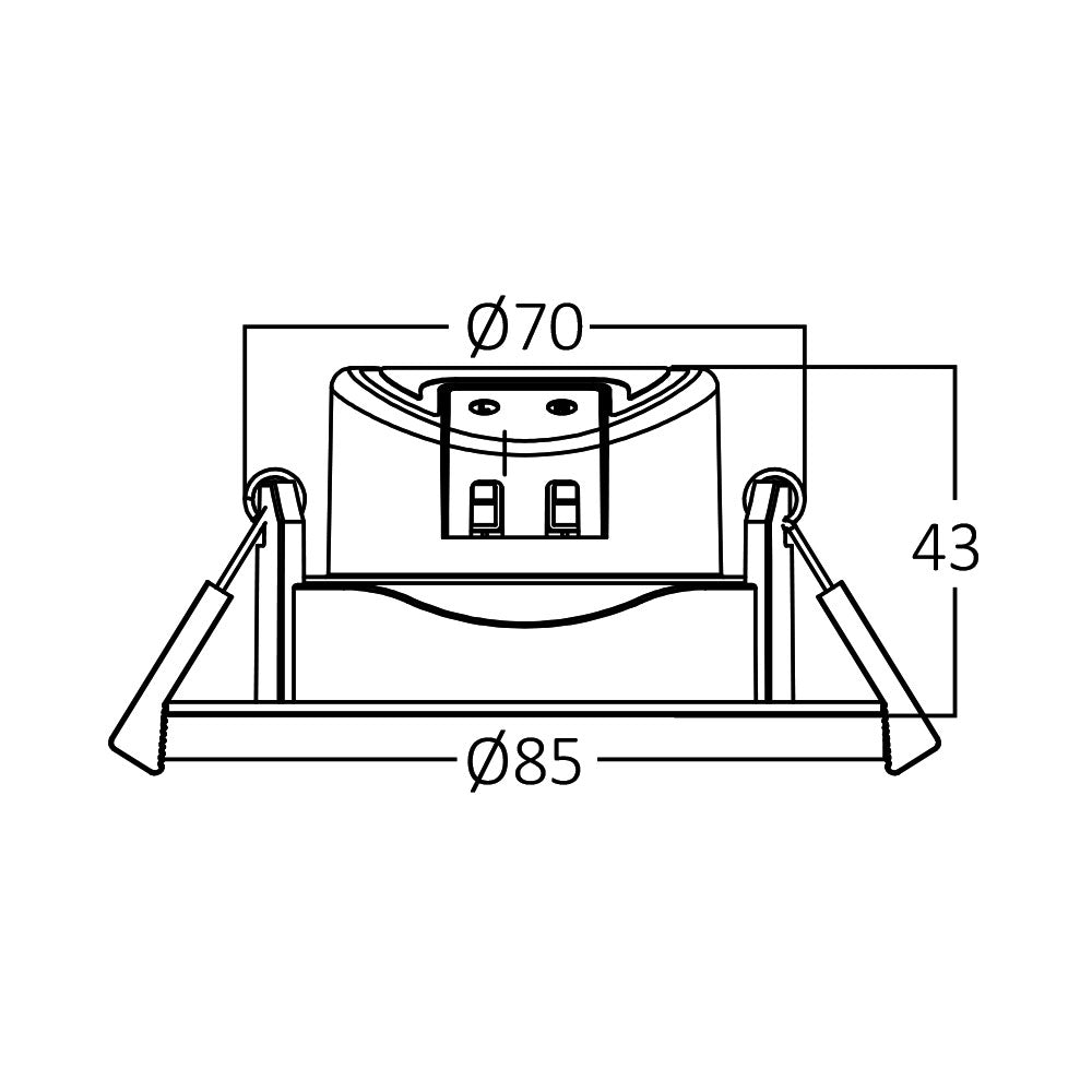 BRY- G3-7W-OKRUGLA-CRNA-3U1-IP54-SPOT SVETILJKA
