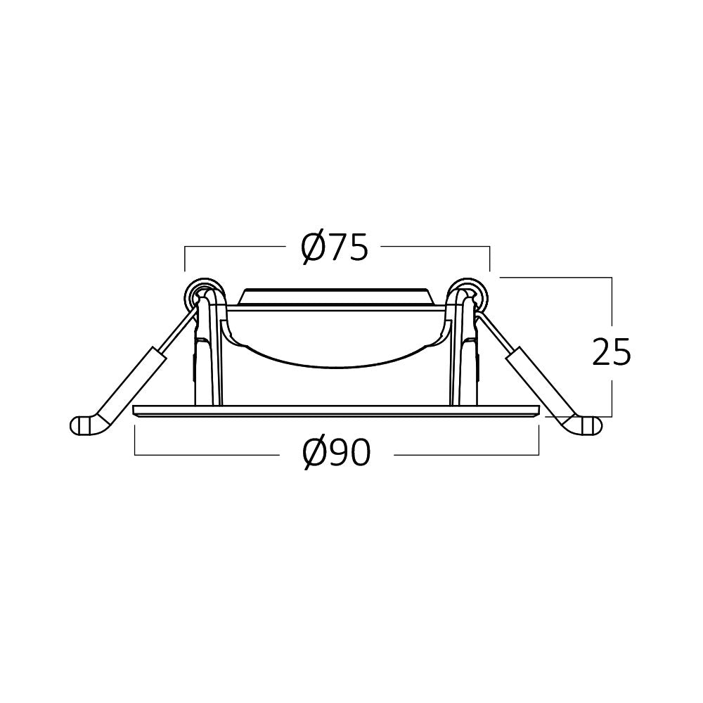 BRY- G1-5W-OKRUGLA-CRNA-3000K-LED SPOT SVETILJKA