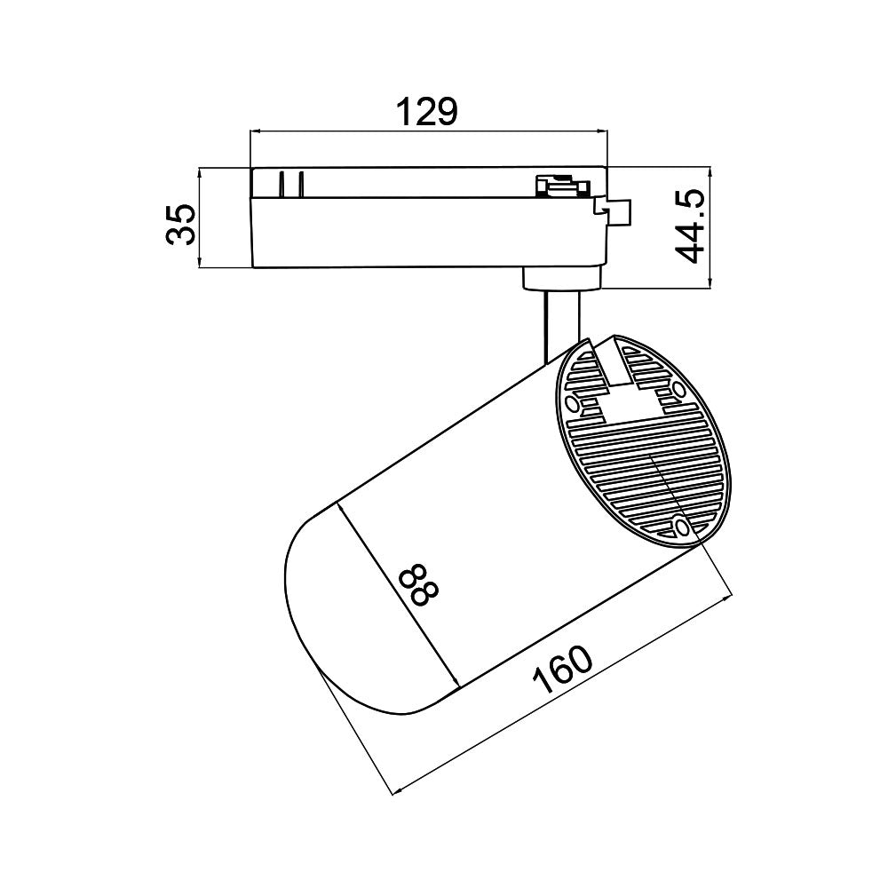 BRY-B30-30W-COB-BELI-3000K-LED SINSKA SVETILJKA