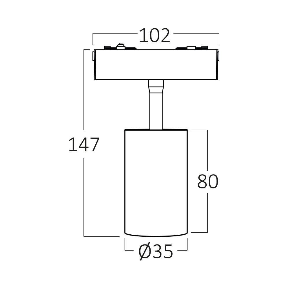 BRY-M04-M05-M06-M07-TRC035-6W-48VDC-3000K-CRNI-SLIM-MAG. REFLEKTOR