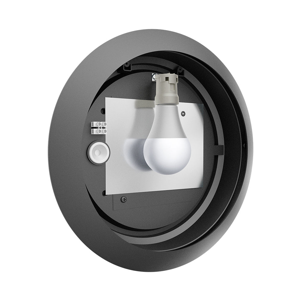 BRY-NAPOLI-1xE27-PC-SIVA-IP65-LED PLAFONJERA