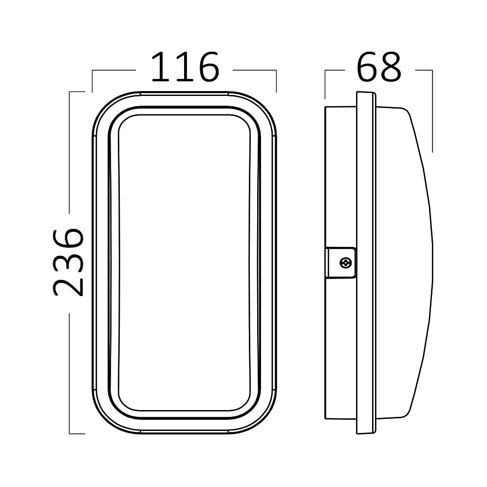 BRY-B-ELIPSA-CRNA-15W-3000K-IP65-ZIDNA BAŠTENSKA SVETILJKA