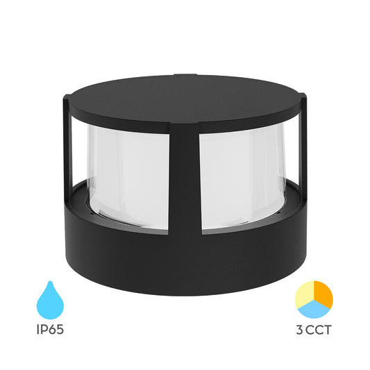 BRY-WALLS-G1-KRUG-CRNA-15W-3U1-IP65-ZIDNA BAŠTENSKA SVETILJKA