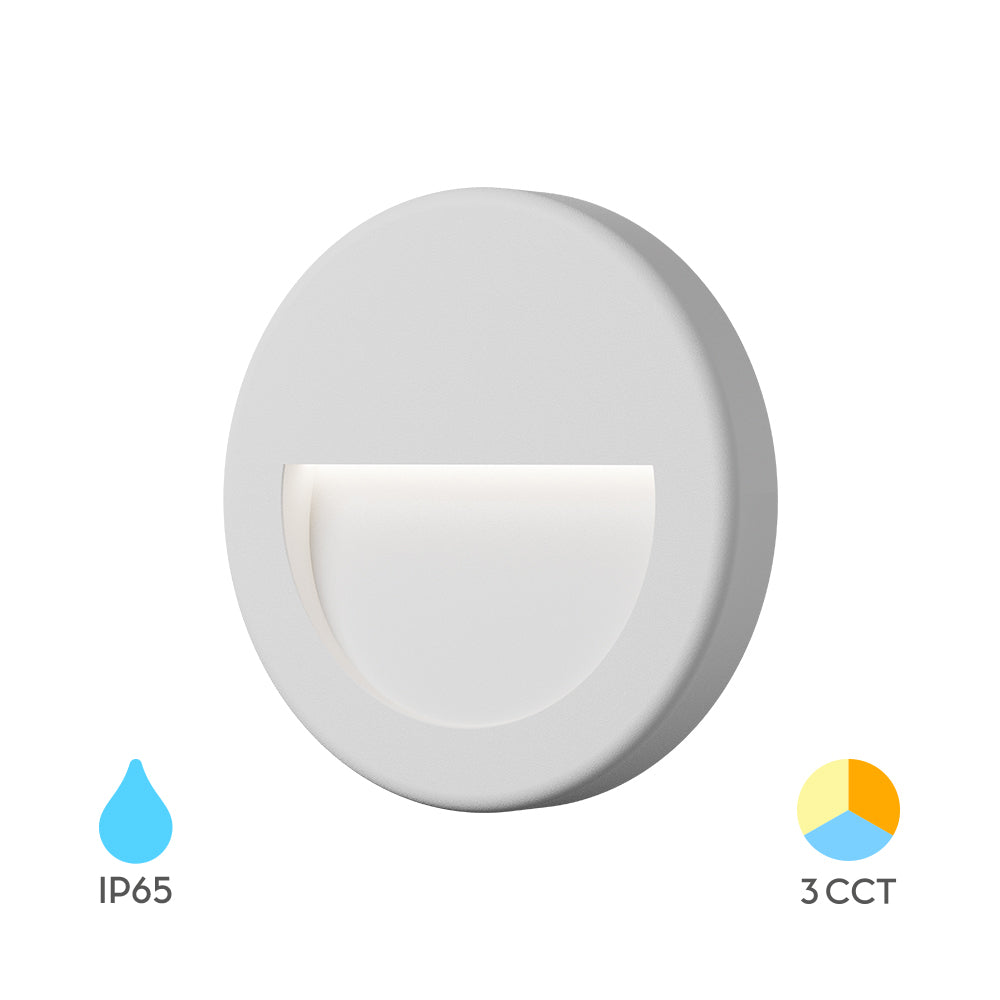 BRY-VEKTA-B-KRUG-BELA-3W-3U1-IP65-WALL LIGHT