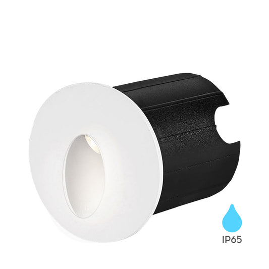 BRY-A-OKRUGLA-BELA-2W-3000K-IP65-ZIDNA BAŠTENSKA SVETILJKA