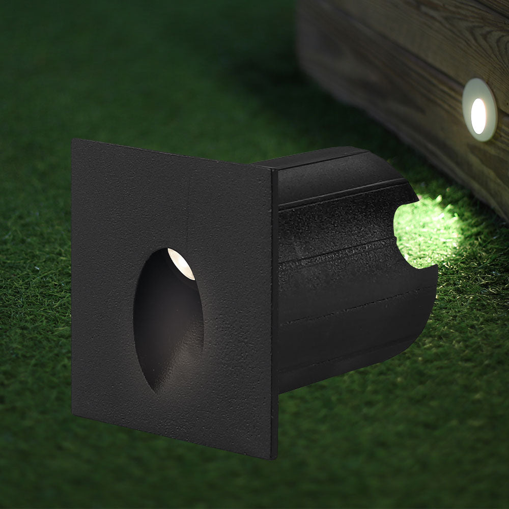 BRY-A-KVADRATNA-CRNA-2W-3000K-IP65-ZIDNA BAŠTENSKA SVETILJKA