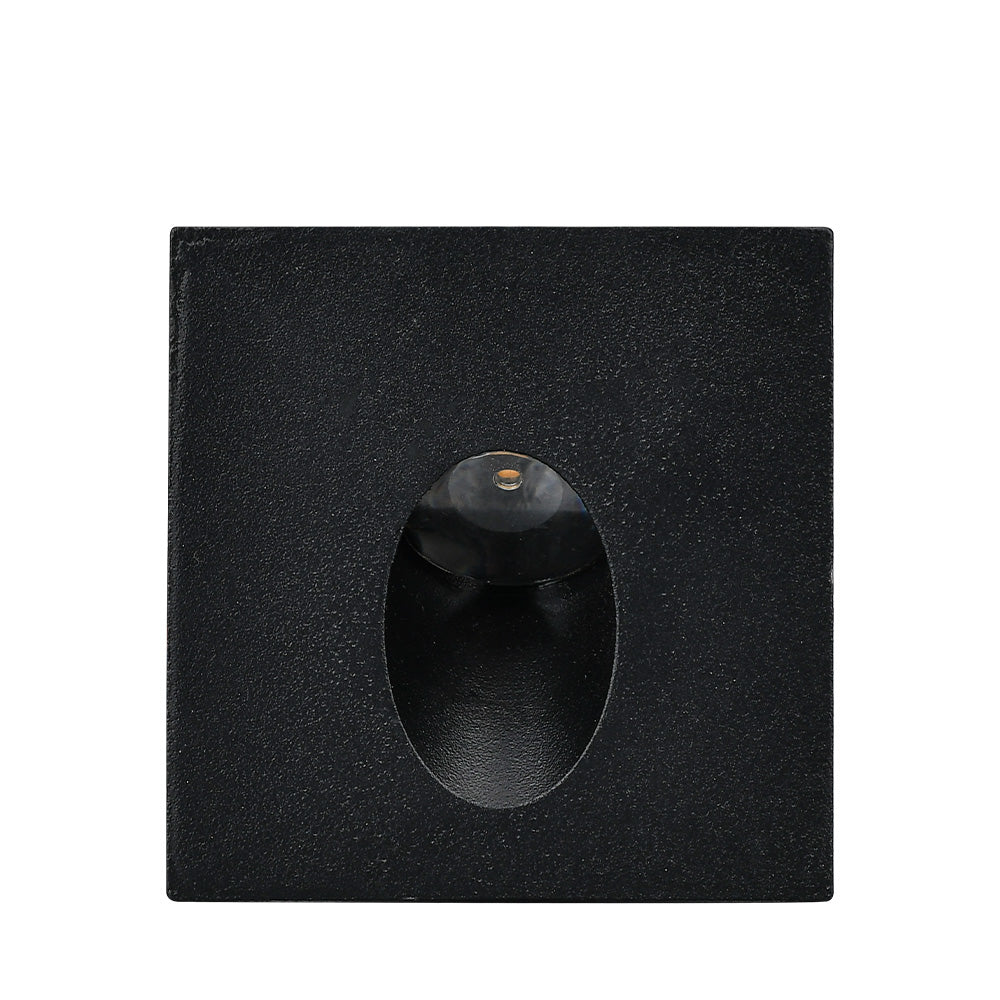 BRY-A-KVADRATNA-CRNA-2W-3000K-IP65-ZIDNA BAŠTENSKA SVETILJKA