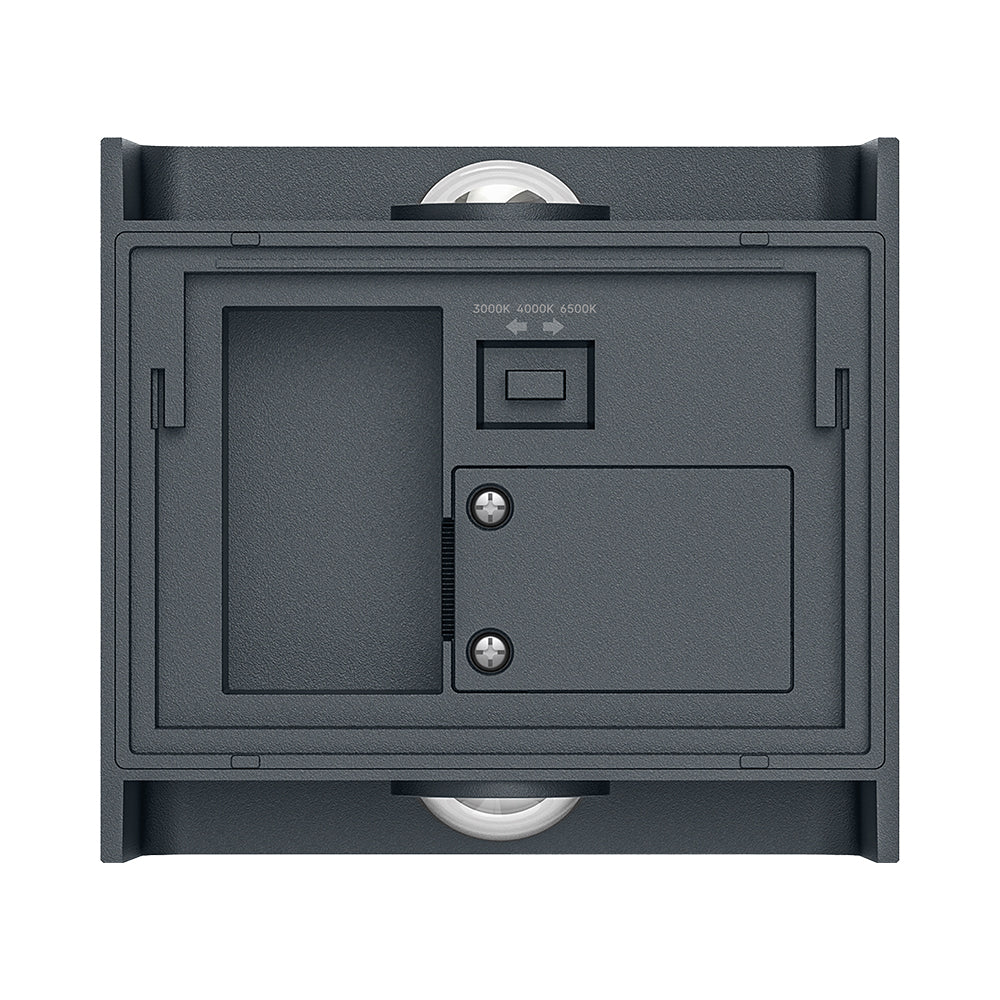 BRY-VECTOR-B-WL-SIVA-2x1W-3U1-IP65-ZIDNA BAŠTENSKA SVETILJKA