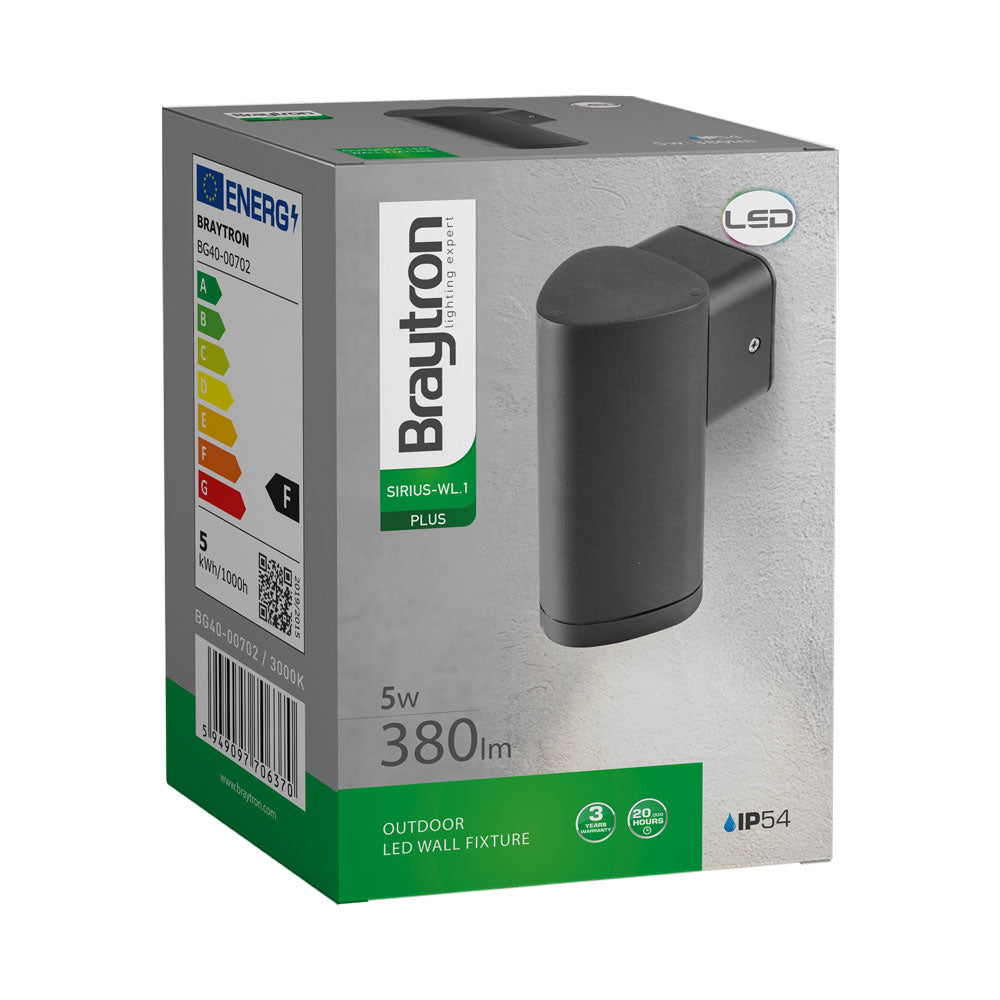 BRY-SIRIUS-WL.1-5W-3000K-IP54-ZIDNA SVETILJKA