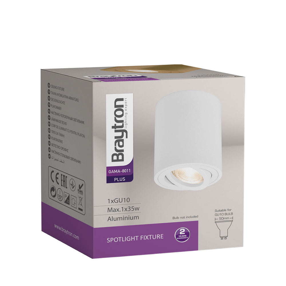 BRY-GAMA-8011-OKRUGLA-BELA-GU10-ROZETNA-PLAFONSKA SPOT SVETILJKA