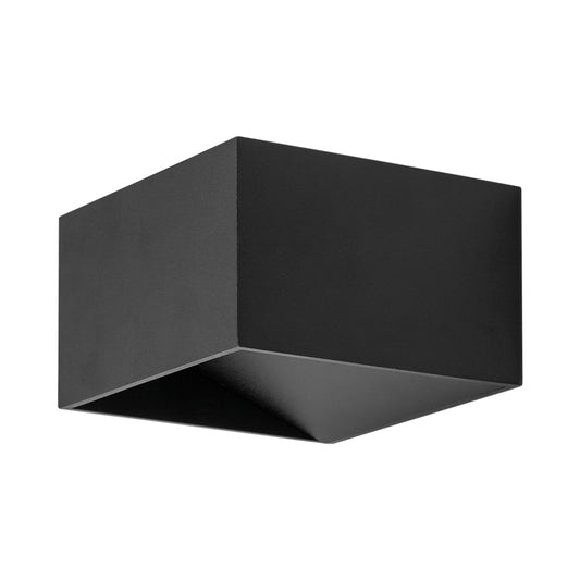 BRY-AVVA-WL02-8W-KVADRATNA-CRNA-3000K-LED ZIDNA SVETILJKA