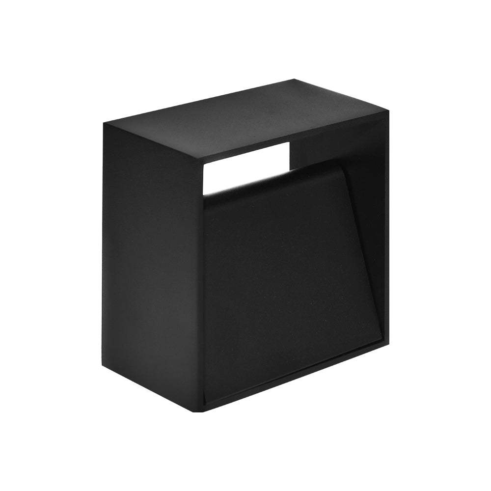 BRY-AVVA-WL02-8W-KVADRATNA-CRNA-3000K-LED ZIDNA SVETILJKA