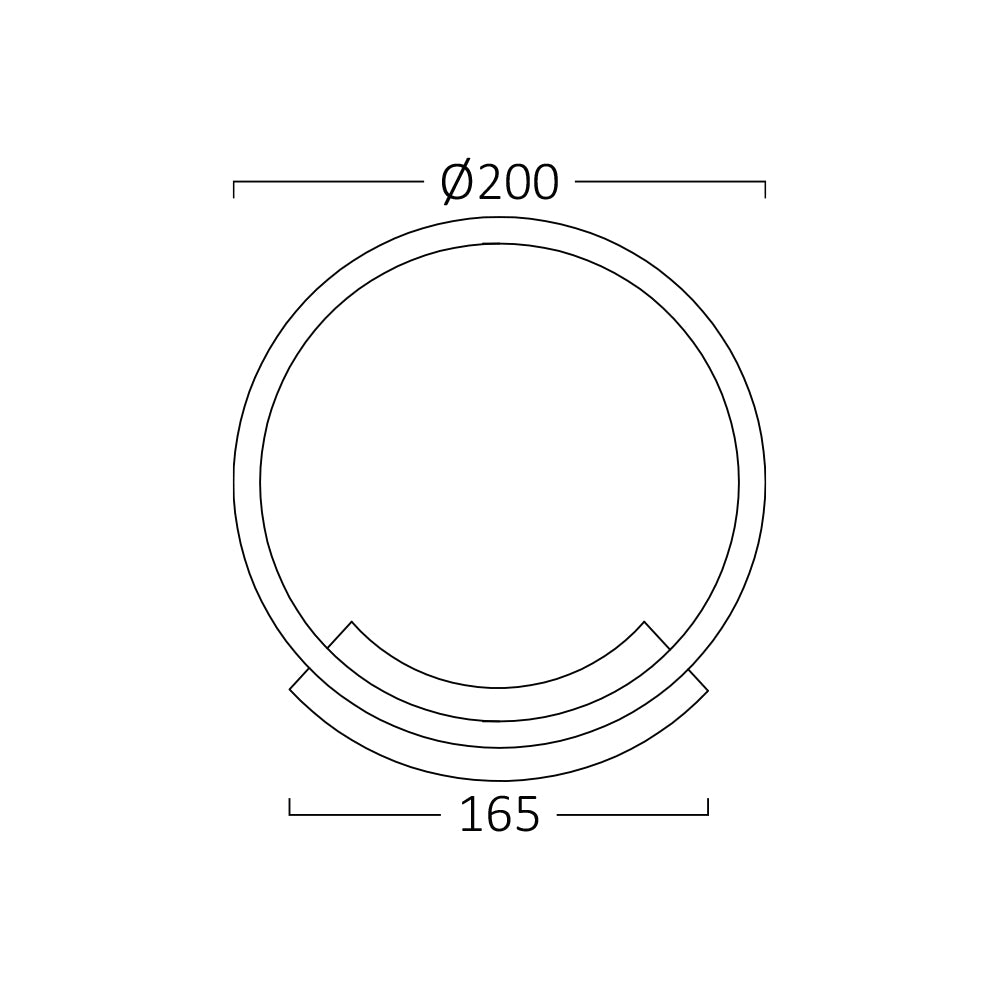 BRY-NELA-WL1-12W-RND-CRNA-3000K-ZIDNA SVETILJKA