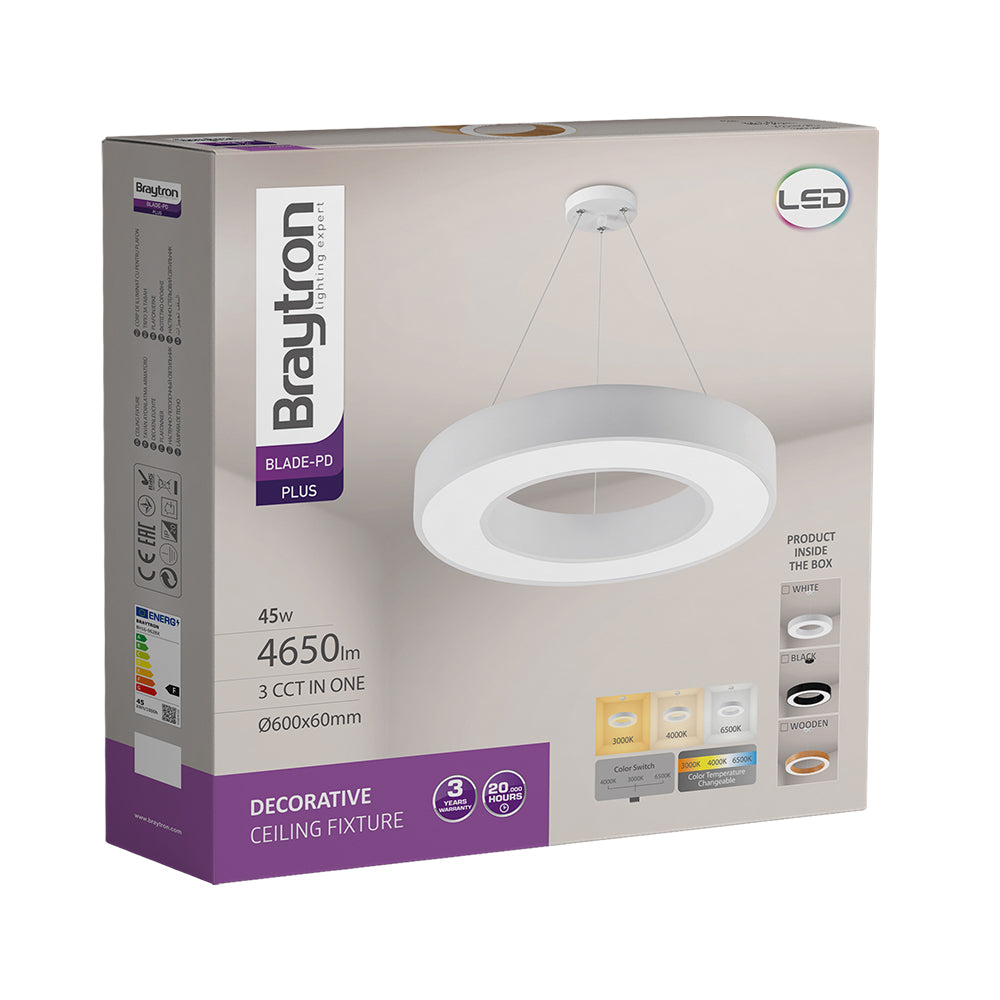 BRY-BLADE-PD-OKRUGLA-BELA-45W-3U1-LED VISILICA
