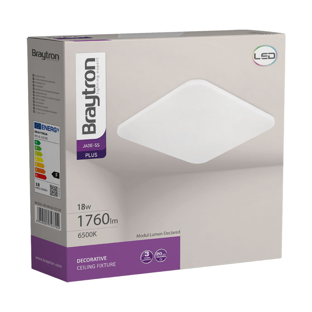 BRY-JADE-SSA-KVADRATNA-18W-6500K-LED PLAFONJERA