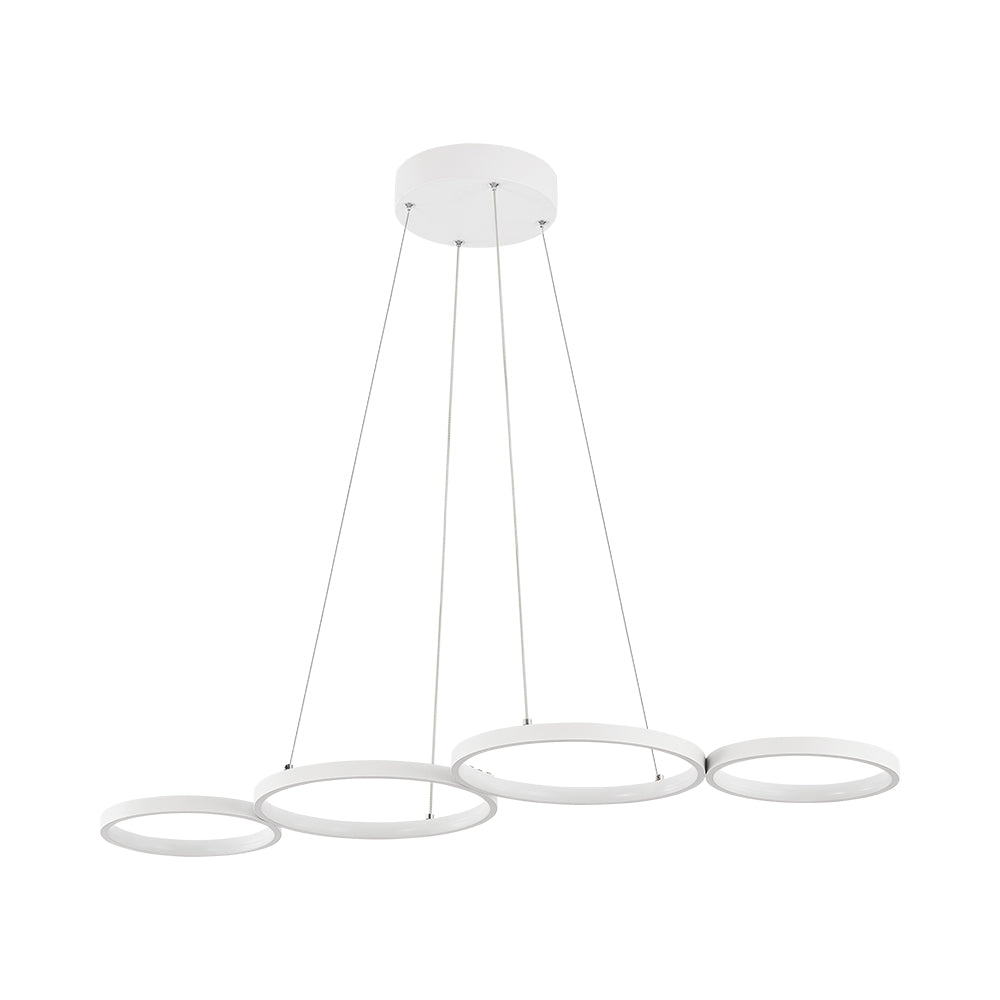 BRY-NELA-PD1-RND-BELA-60W-SA DALJINSKIM-IP20-LED PLAFONJERA