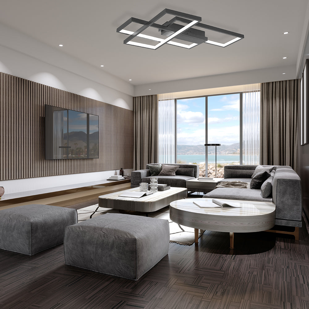 BRY-NELA-SS2-RND-CRNA-65W-SA DALJINSKIM-IP20-LED PLAFONJERA