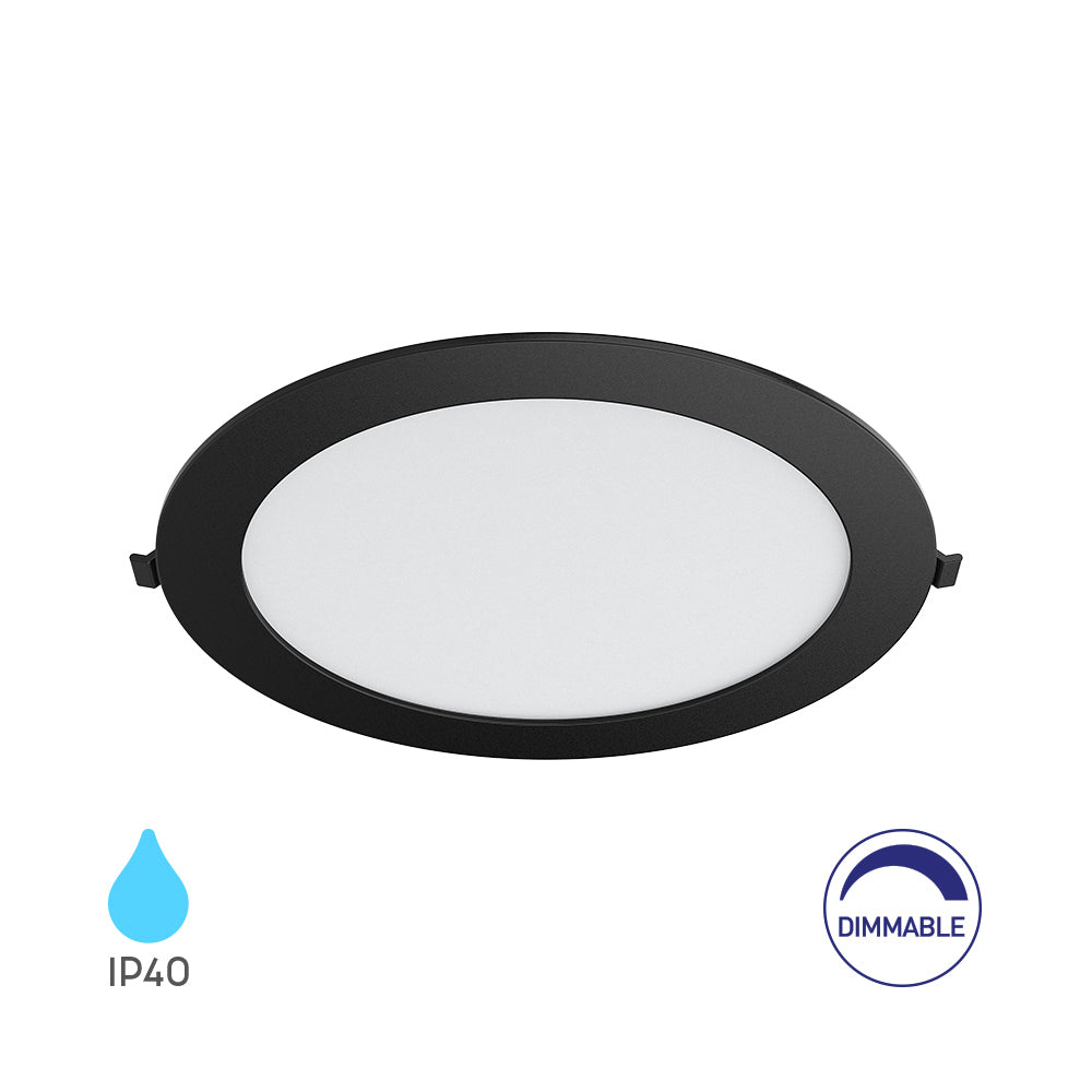BRY-SMD-CRP-18W-OKRUGLI-DIMABILNI-8INC-CRNI-6500K-UGRADNI LED PANEL