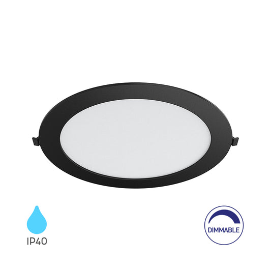 BRY-SMD-CRP-18W-OKRUGLI-DIMABILNI-8INC-CRNI-6500K-UGRADNI LED PANEL