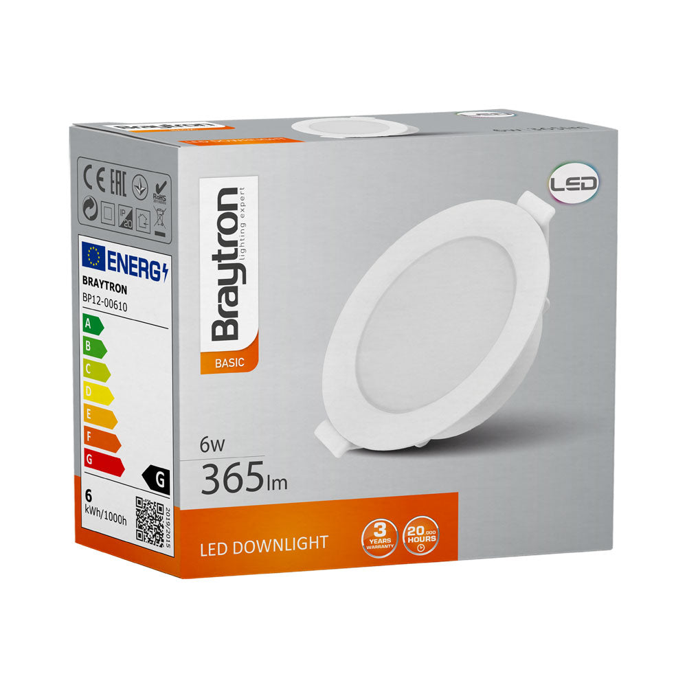 BRY-BASIC-6W-3INC-BELA-4000K-LED SPOT SVETILJKA-DAUNLAJTER