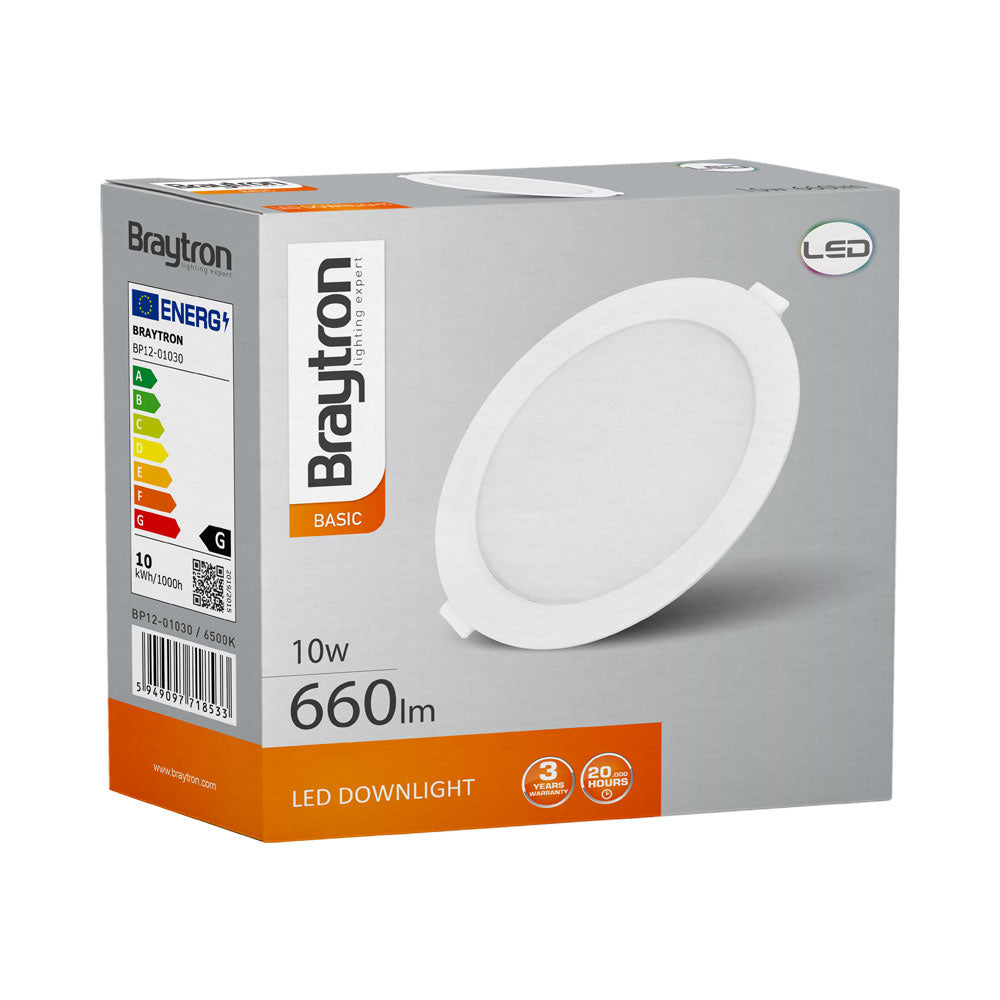 BRY-BASIC-10W-4INC-BELA-6500K-LED SPOT SVETILJKA-DAUNLAJTER