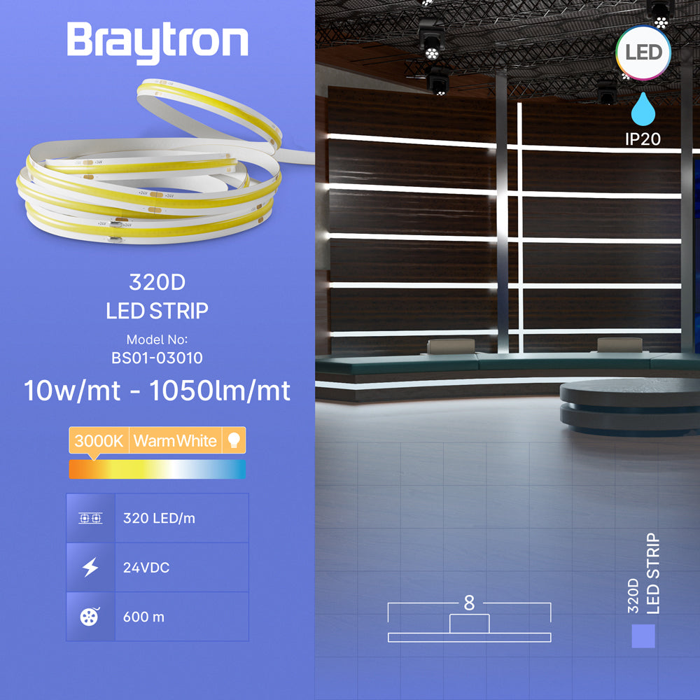 BRY-COBLINE-10W-320D-COB-3000K-24V-IP20-LED TRAKA