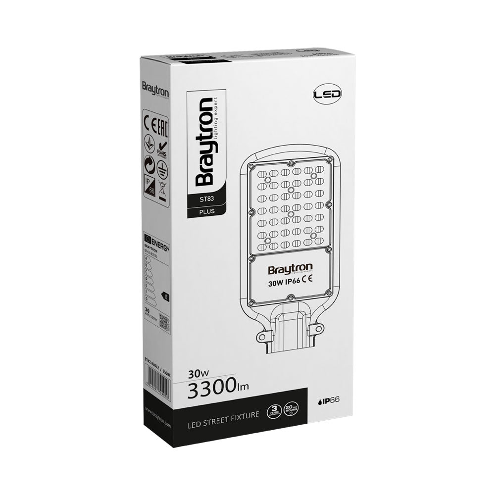 BRY-ST83-30W-GRY-6500K-IP66-LED ULICNA SVETILJKA
