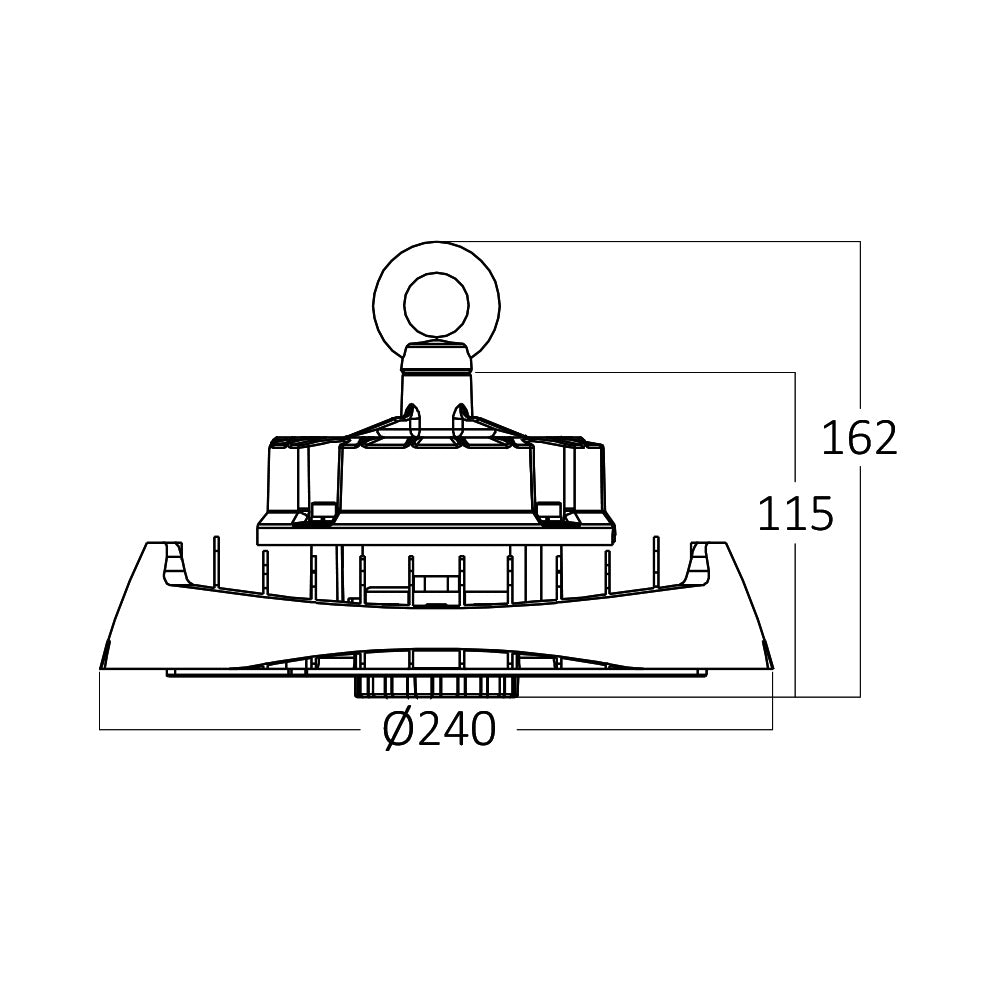 BRY-HIBAY-HSL-100W-CRNI-6500K-IP65-LED REFLEKTOR- HIBAY