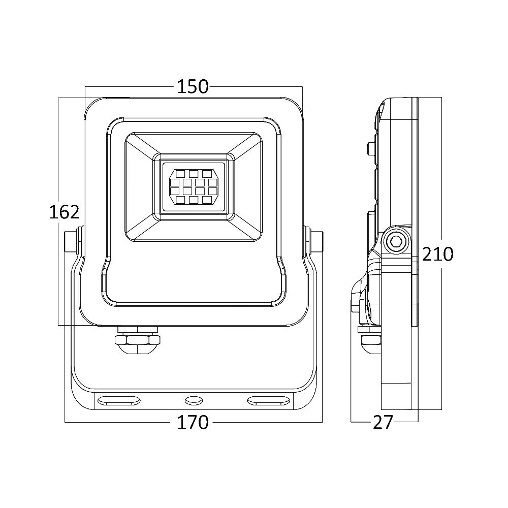BRY-FLOOD-SL-30W-GRY-6500K-IP65-LED REFLEKTOR