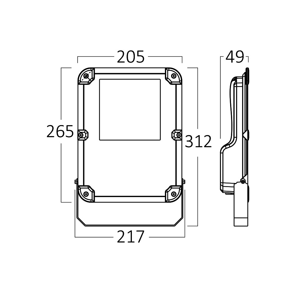 BRY-FLOOD-PL-100W-SIVI-6500K-IP66-LED REFLEKTOR