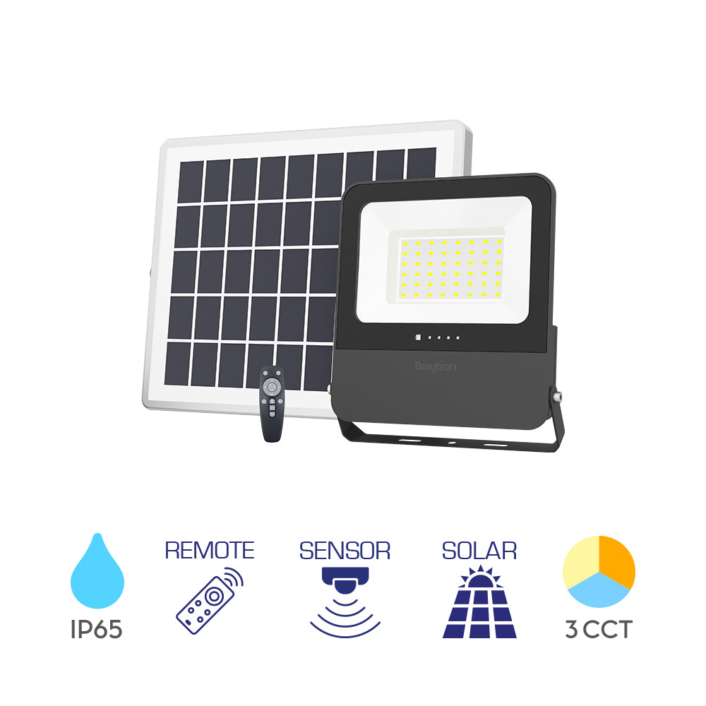 BRY-SOLAR PL-100W-3U1-DALJINSKI-IP65-SOLARNI LED REFLEKTOR