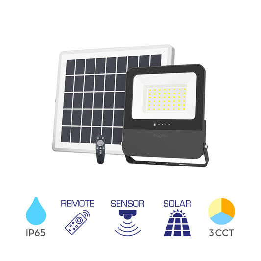 BRY-SOLAR PL-100W-3U1-DALJINSKI-IP65-SOLARNI LED REFLEKTOR
