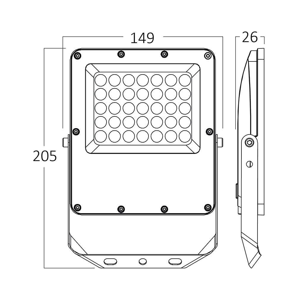 BRY-FLOOD-PF-30W-SIVI-3U1-IP65-LED REFLEKTOR