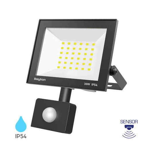 BRY-FLOOD-CF-30W-CRNI-6500K-SNS-IP54-LED REFLEKTOR