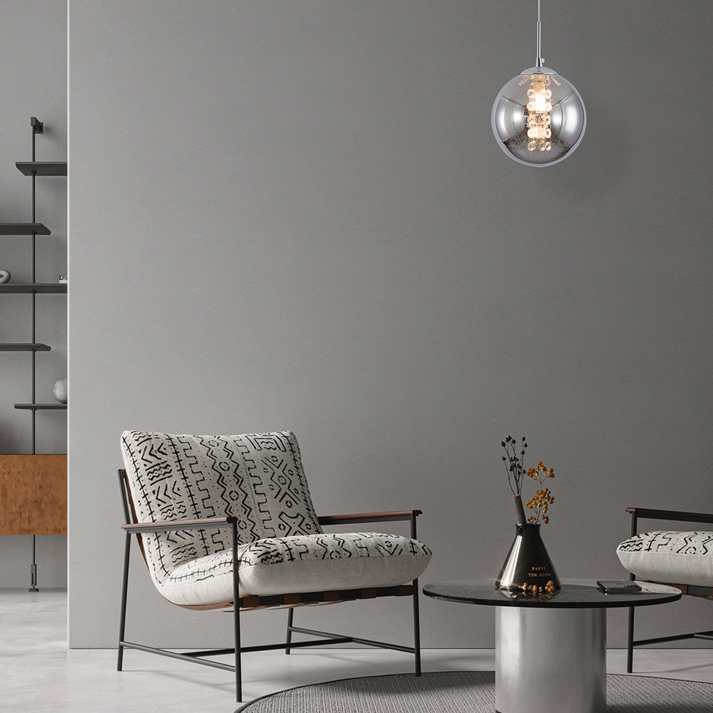 BRY-S003R-1H-1xG9-DIMLJENO SIVA-DEKORATIVNA VISILICA