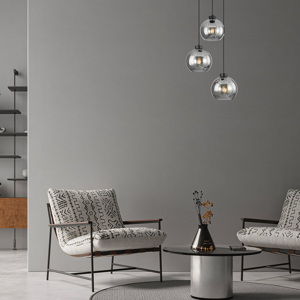 BRAYTRON-S005R-3H-3xE27-DIMLJENO SIVA-DEKORATIVNA VISILICA