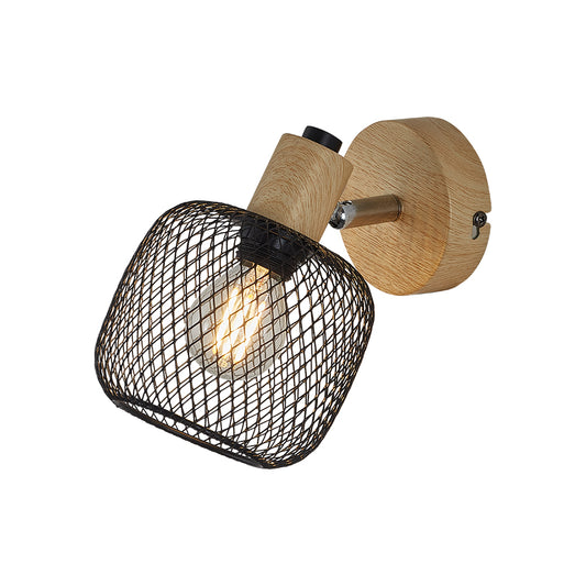 BRY-W001C-1H-1xE14-DRVO-DEKORATIVNA ZIDNA SVETILJKA