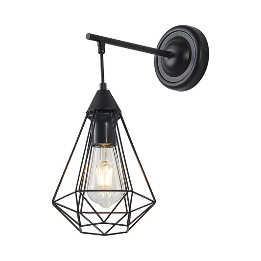 BRY-W003W-1H-1xE27-CRNA-DEKORATIVNA VISILICA