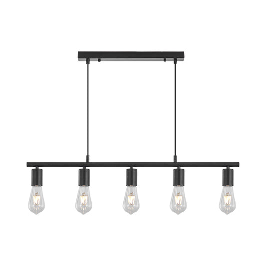 BRY-G006S-5H-5xE27-CRNA-DEKORATIVNA SVETILJKA