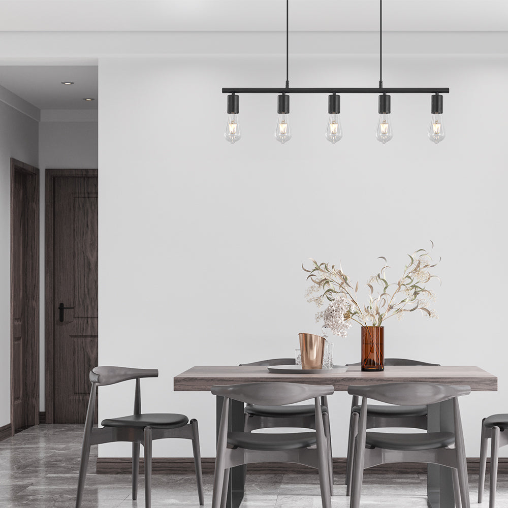 BRY-G006S-5H-5xE27-CRNA-DEKORATIVNA SVETILJKA